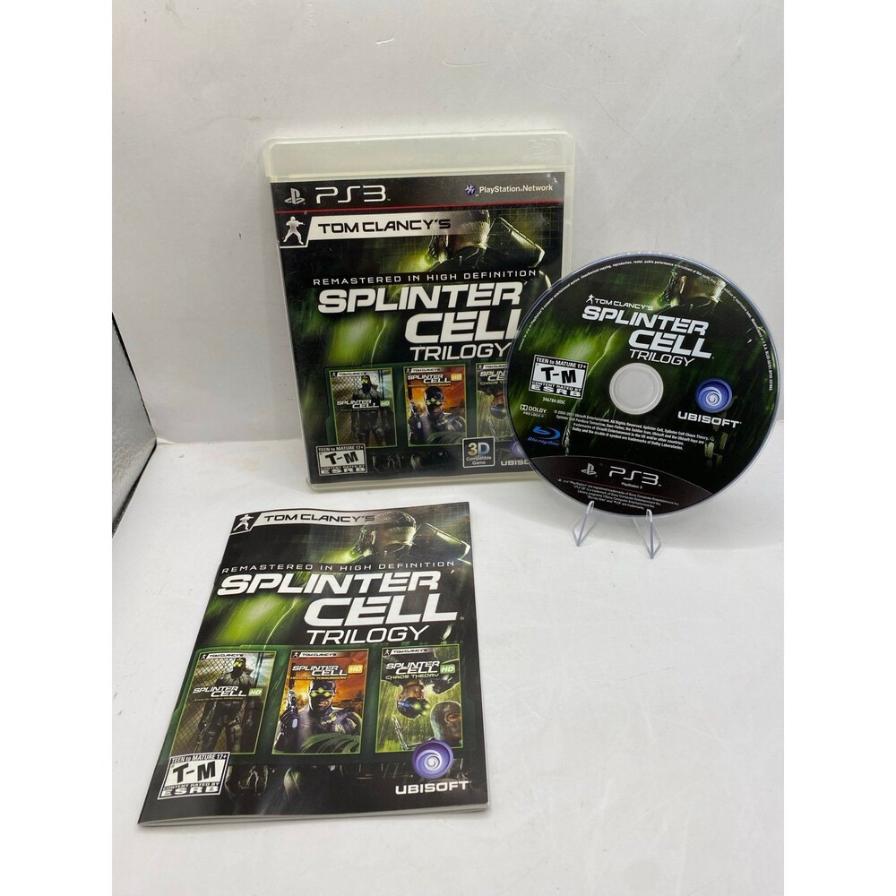 Tom Clancy’s Splinter Cell Trilogy, PlayStation 3 PS3 Remastered In HD Rare